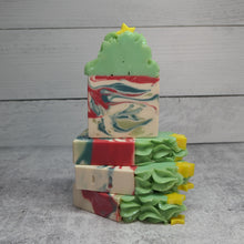 Load image into Gallery viewer, Cranberry Christmas Tree Soap

